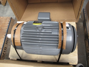 MOTOR, ELECTRIC TYPE, 20 HORSEPOWER, 460VAC 3 PHASE 60HZ ELEC RATING, 1800 RPM RATED SPEED/1755 RPM FULL LOAD SPEED, 256TC FRAME, 25 AMPS FULL LOAD, VERTICAL CONSTRUCTION, TOTALLY ENCLOSED FAN-COOLED (TEFC) ENCLOSURE, VERTICAL-SHAFT DOWN MOUNTING, 1.0 SERVICE FACTOR (SF), NEMA DESIGN "B", CLASS "B" INSULATION, 80 DEG-C MAX. TEMP RISE OVER 40 DEG-C AMBIENT, 576% LOCKED ROTOR CURREN, PART # 07M483Y397H2 (W-44) LOADING & HANDLING FEE $15-